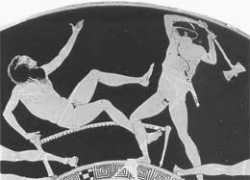 Theseus killing Procrustes