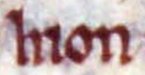 "Hion" as it appears in the Textus Roffensis