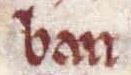 "Ban" as it appears in the Textus Roffensis 40