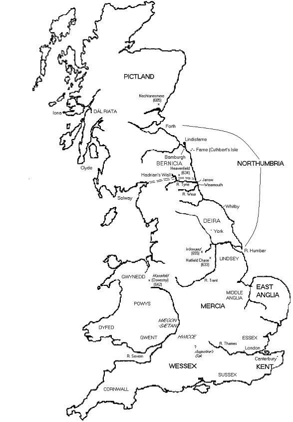 Map of England